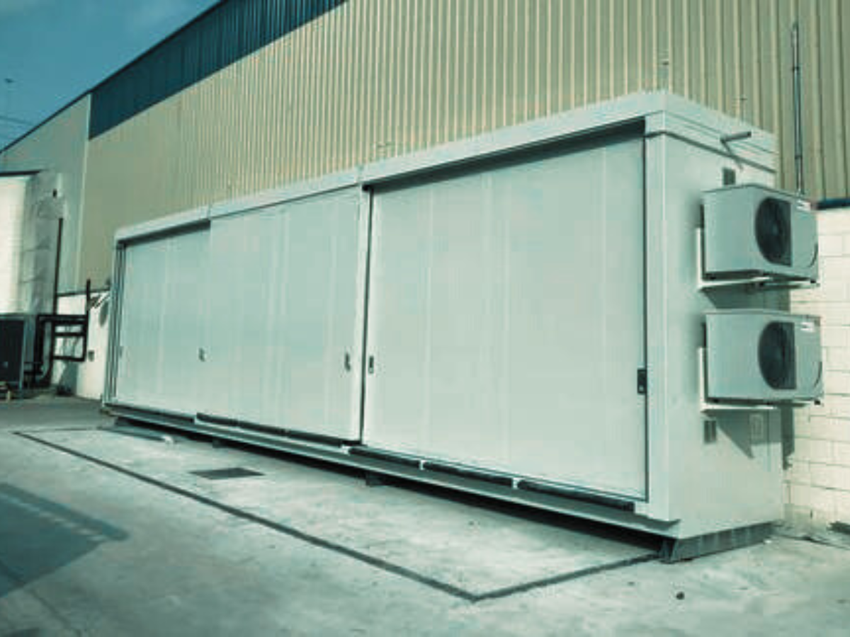 Insulated and temperature controlled storage for chemicals