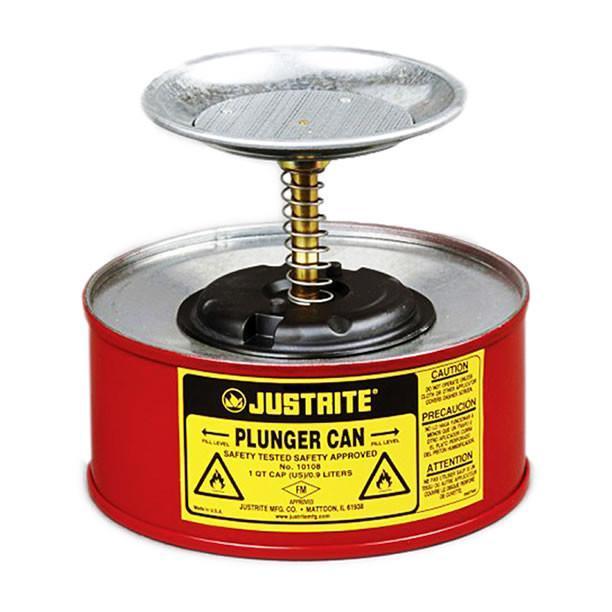 Justrite® Plunger Cans