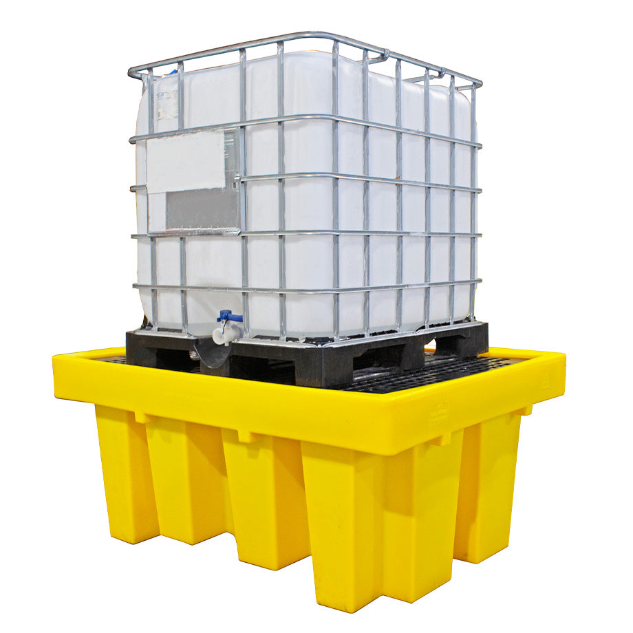 Single IBC Spill Pallet with Removable Grid - BB1 || 1100ltr Sump Capacity