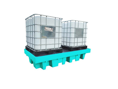 (Clearance) Double IBC Spill Pallet - BB2 ||1100ltr Sump Capacity