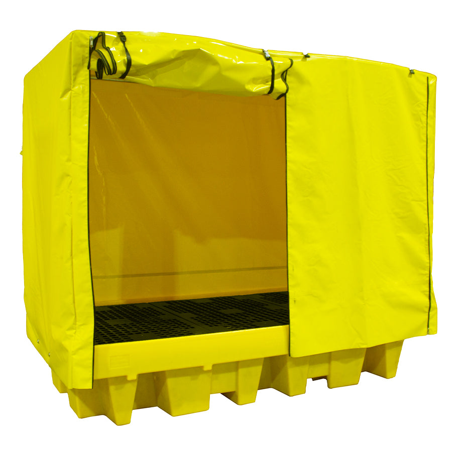 Covered Double IBC Spill Pallet - BB2C ||1140ltr Sump Capacity