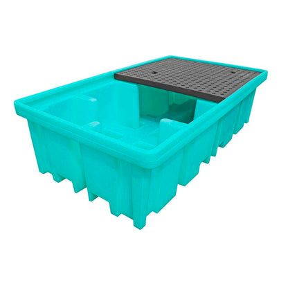 (Clearance) Double IBC Spill Pallet With 4-Way Forklift Entry - BB2FW ||1150ltr Sump Capacity