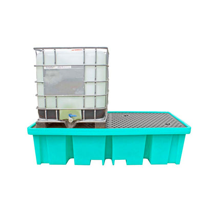 (Clearance) Double IBC Spill Pallet With 4-Way Forklift Entry - BB2FW ||1150ltr Sump Capacity