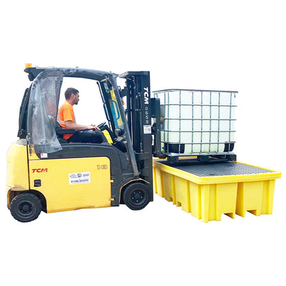 Double IBC Spill Pallet With 4-Way Forklift Entry - BB2FW ||1150ltr Sump Capacity (Copy)