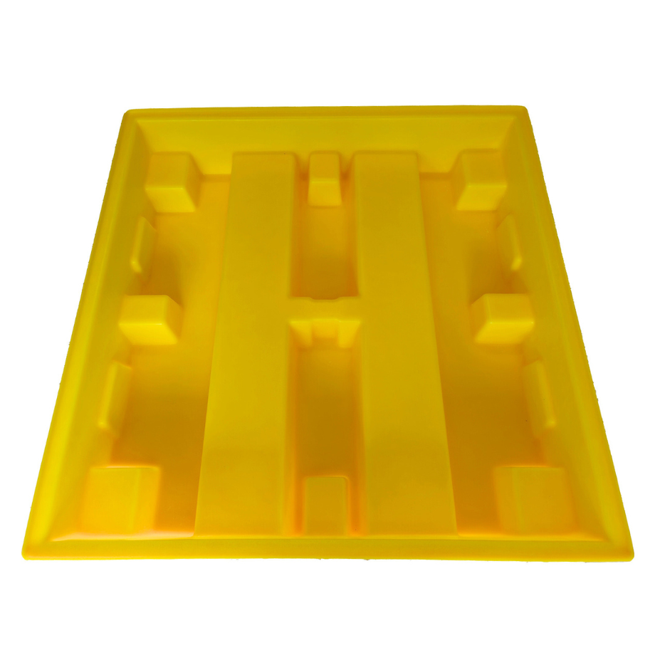 Low Profile Plastic 4 Drum Spill Pallet - BP4L ||For 4 Drums