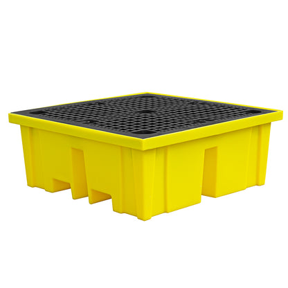 4 Drum Spill Pallet with Extra Capacity - BP4XL ||For 4 Drums