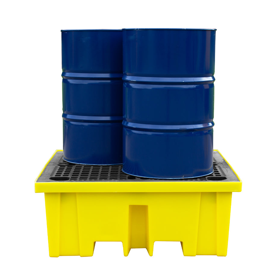 4 Drum Spill Pallet with Extra Capacity - BP4XL ||For 4 Drums