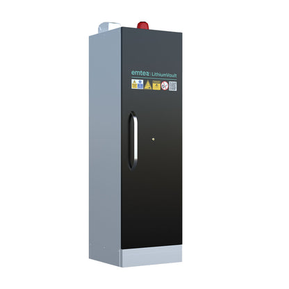 LithiumVault FirePro® Single-Phase Cabinet with Control Panel & Charging | Single-Phase | 1-Door | Tall - CH-L1F2PG16K