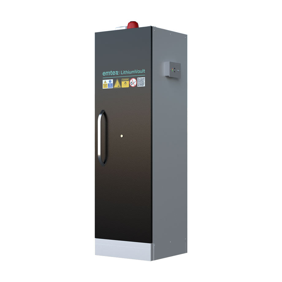 LithiumVault FirePro® Three-Phase Cabinet with Control Panel & Charging | 1-Door | Tall - CH-L1F2PGK