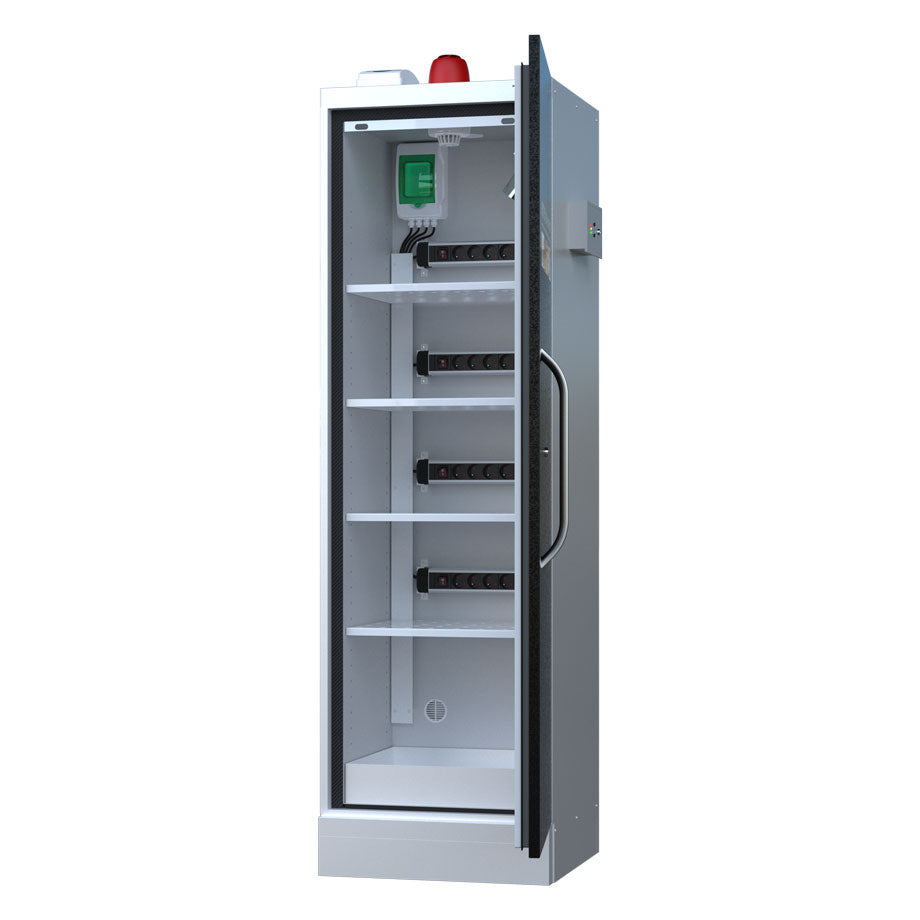 LithiumVault FirePro® Three-Phase Cabinet with Control Panel & Charging | 1-Door | Tall - CH-L1F2PGK