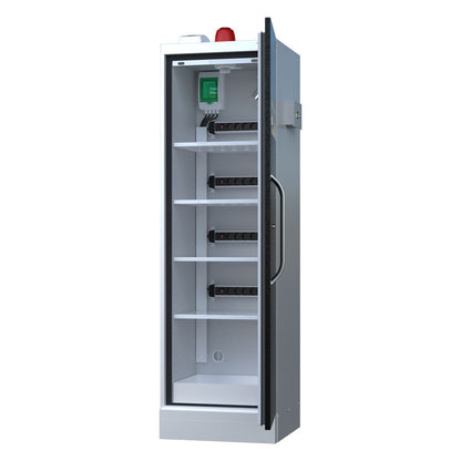 LithiumVault FirePro® Single-Phase Cabinet with Control Panel & Charging | Single-Phase | 1-Door | Tall - CH-L1F2PG16K