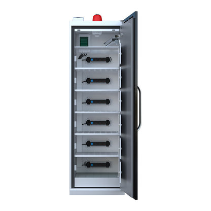 LithiumVault FirePro® Single-Phase Locker Cabinet with Control Panel & Charging | Single-Phase | 1-Door | Tall - CH-L1F2PG16C6K