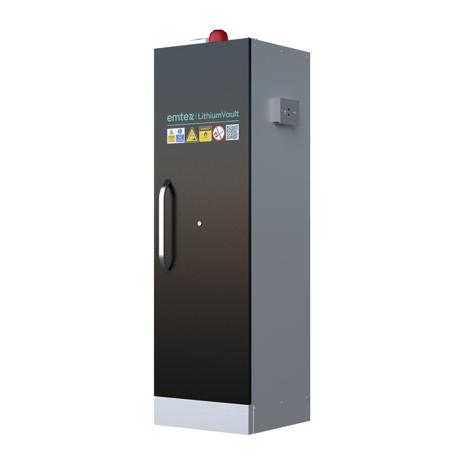 LithiumVault FirePro® Single-Phase Locker Cabinet with Control Panel & Charging | Single-Phase | 1-Door | Tall - CH-L1F2PG16C6K