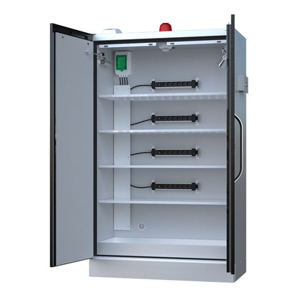 LithiumVault FirePro® Single-Phase Cabinet with Control Panel & Charging | 2-Door | Tall - CH-L5F2PG16K