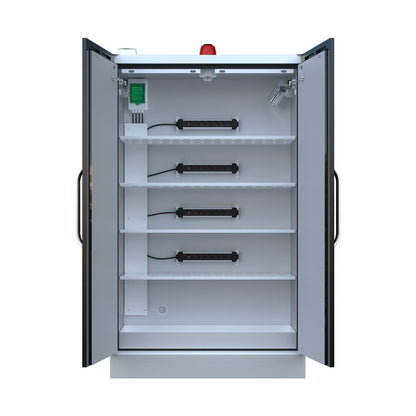 LithiumVault FirePro® Single-Phase Cabinet with Control Panel & Charging | 2-Door | Tall - CH-L5F2PG16K