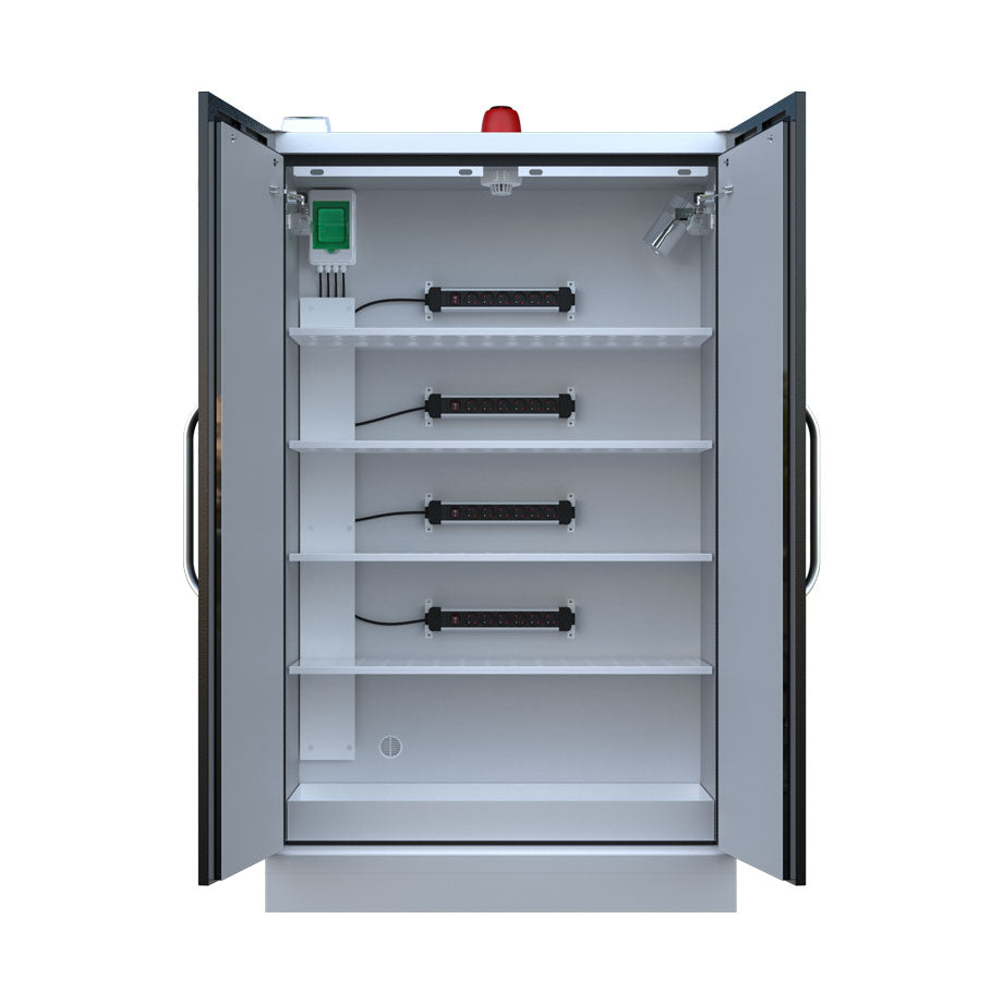 LithiumVault FirePro® Three-Phase Cabinet with Control Panel & Charging | 2-Door | Tall - CH-L5F2PGK