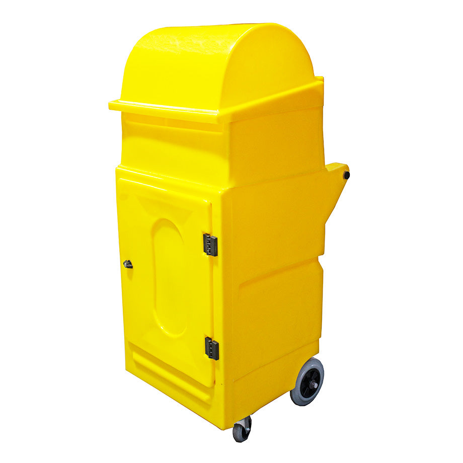 Lockable Cabinet on Wheels with Roll Holder - PMCS4  ||L640 x W725 x H1520mm