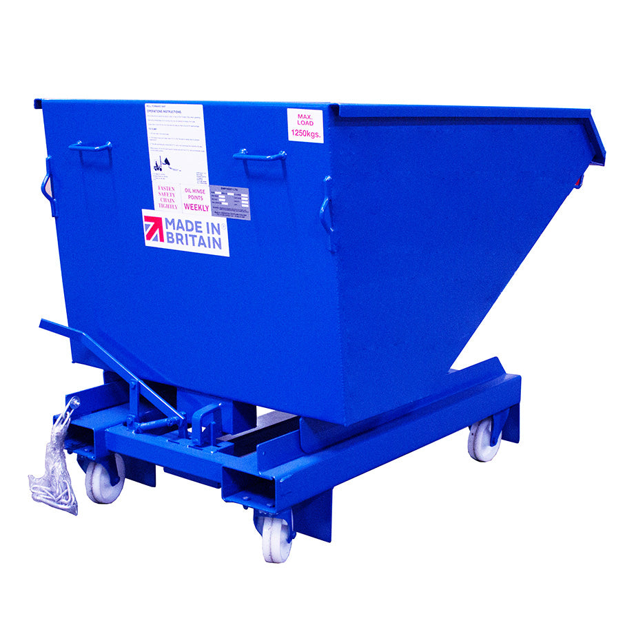 Roll Forward Skip (0.7m³ on Castors) - RFS7C ||L1500 x W1070 x H1152mm