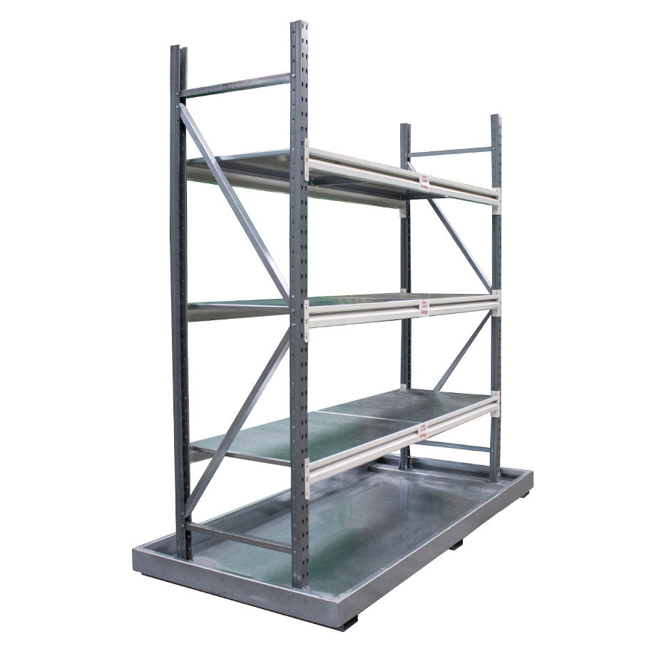 Self Assembly Bunded Racking - BR1 ||180ltr Sump Capacity