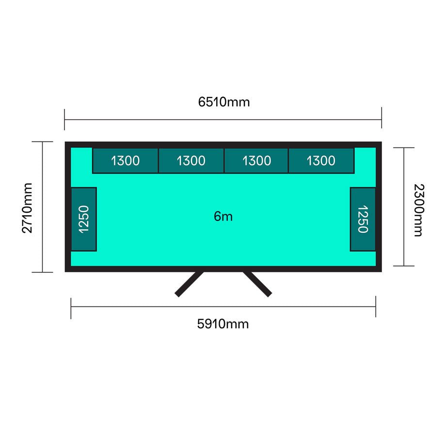 6-Meter LithiumVault Walk-In - CBWI06D11900 ||W6510 x D2710 x H2635mm