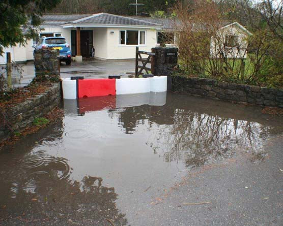 Household driveway being saved by 0.5m FloodStop