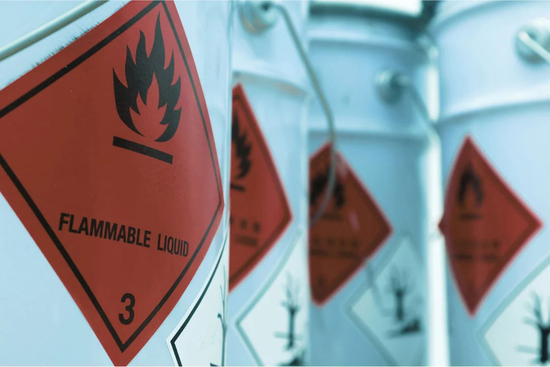 Buckets of Flammable Liquids