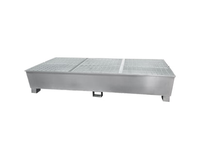 Double IBC Spill Pallet - Galvanised Steel - GSP2IBC || 1100ltr Sump Capacity