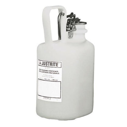 justrite Self-Close Corrosive Waste Can