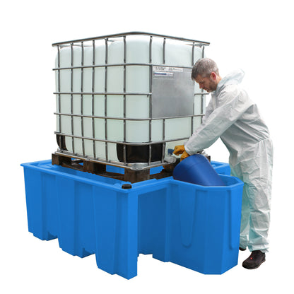 IBC Spill Pallet With Built-in Dispensing Area  - BB1D ||1100ltr Sump Capacity