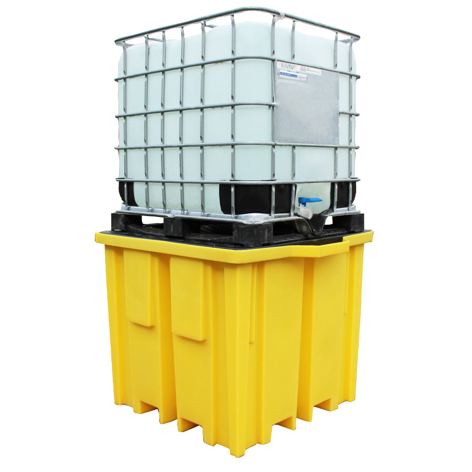 BB1FW - 4-way 1 IBC Plastic Bunded Spill Containment Pallet