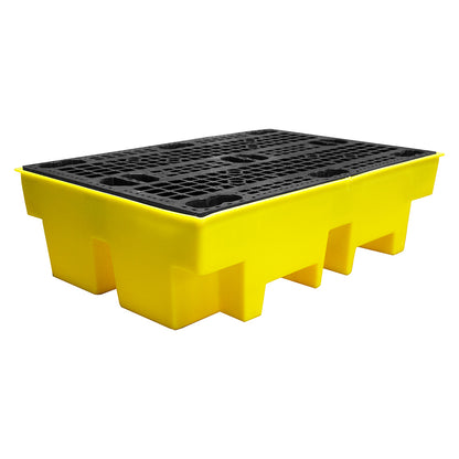 Double Drum Spill Pallet - BP2 || 240ltr Sump Capacity