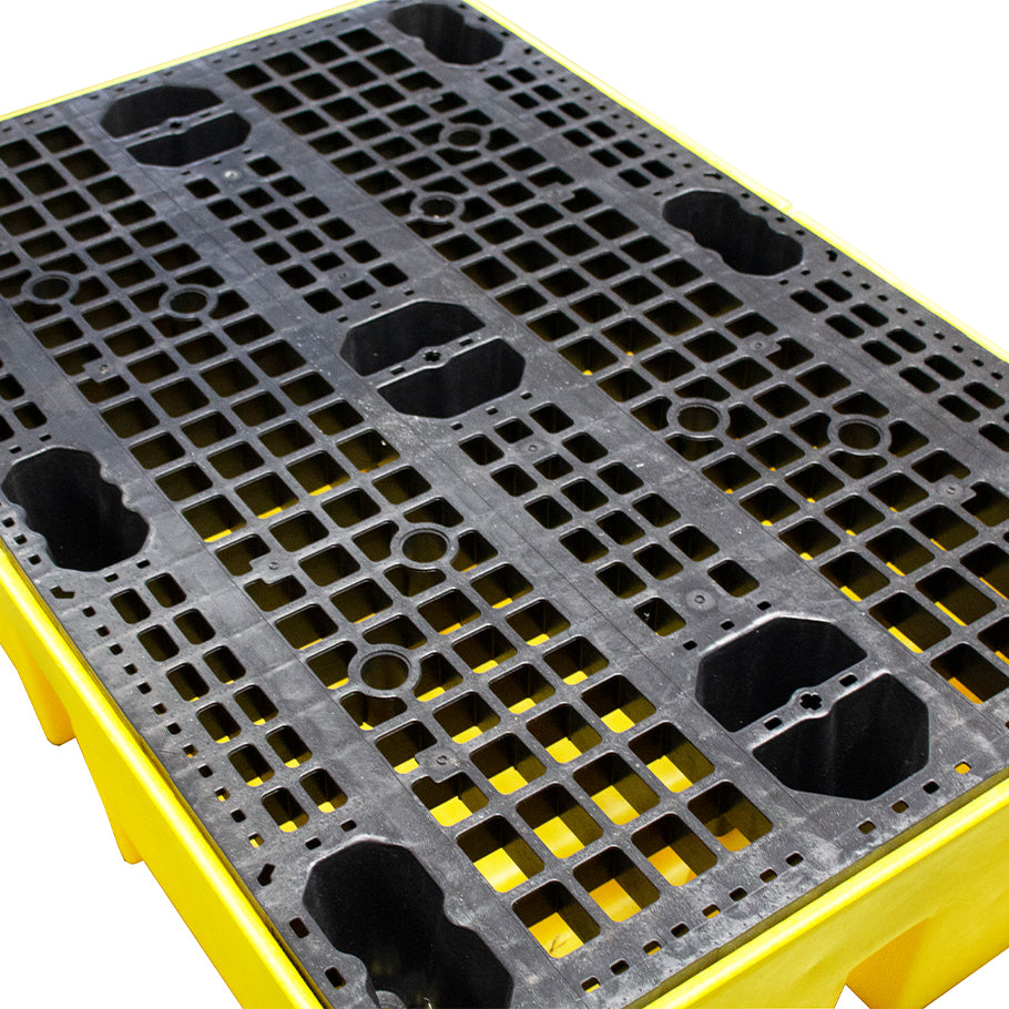 Double Drum Spill Pallet - BP2 || 240ltr Sump Capacity