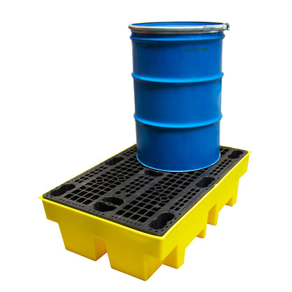 Double Drum Spill Pallet - BP2 || 240ltr Sump Capacity