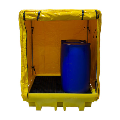 BP4C - 4 Drum Covered Bunded Spill Containment Pallet