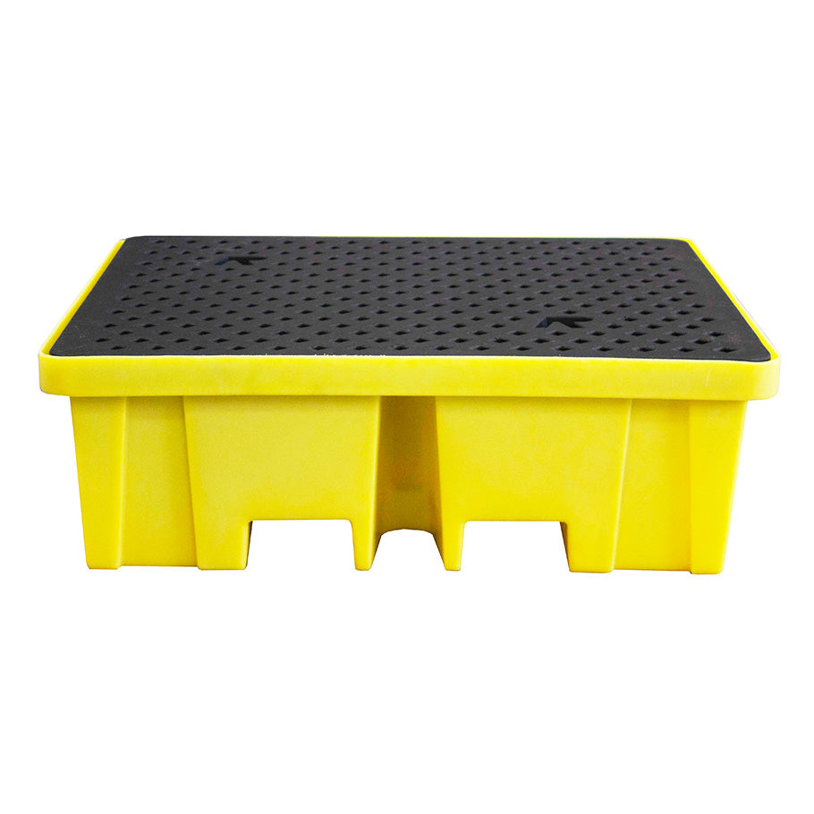 Plastic 4 Drum Spill Pallet With 4-Way Forklift Entry  - BP4FW ||To Hold 4 Drums