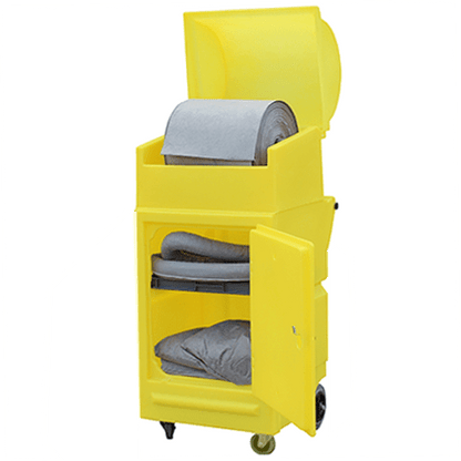 Lockable Cabinet on Wheels with Roll Holder - PMCS4  ||L640 x W725 x H1520mm